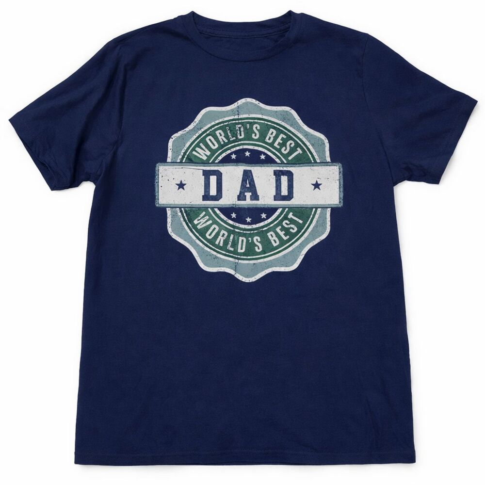 Mission Ridge Graphic Tee T-shirt Tshirt "World's Best Dad" All Sizes See Below